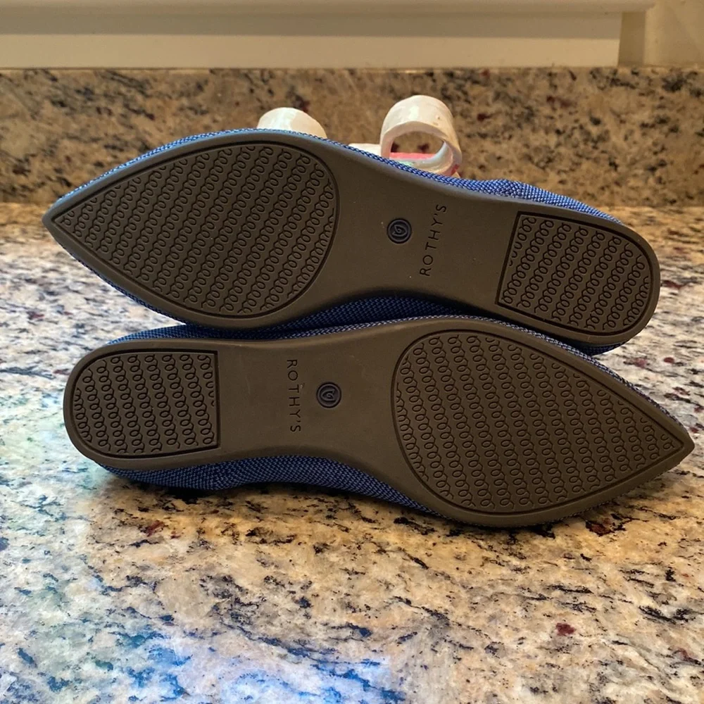 Rothy’s The Point Blue Python - Picture 5 of 6